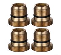 Springwillfly Copper Faucet Aerator Adapter Kit 4PCS Compatible With G1/2 G3/4 Hose Threads And 22mm Built-in Aerator Ports(16.2mm)