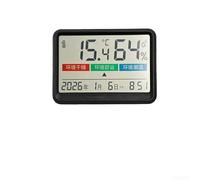 Springwillfly Digital Temperature Humidity Monitor With Color Screen And Comfort Indicator For Indoor Environmental Awareness(English Style Black)