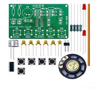 Springwillfly Electronics Education Kit With Solderable Circuit Board For 30-Second Voice Recording Playback And Teaching Analog Circuit Principles(A)