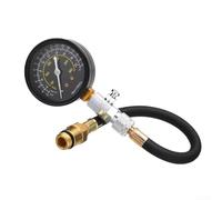 Springwillfly Engine Cylinder Pressure Test Kit With 0-300 PSI Gauge And 14mm 18mm Spark Thread Adapters For Broad Vehicle Compatibility