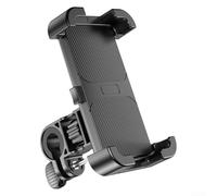 Springwillfly For Electric Motorcycle Navigation Holder Secure and Adjustable for All Riding Conditions (black Handlebar)