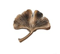 Springwillfly Furniture Cabinet Handle Featuring Ginkgo Leaf Zinc Alloy Design for Children's Room Doors and Drawers (Red Bronze)