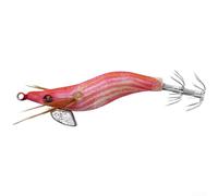Springwillfly Glow In The Dark Shrimp Squid Jig 1.5# Wooden Lure With Weighted Beads And Double Hook Setup For Effective Catches(A)