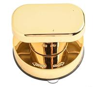 Springwillfly Grab Handle Grip Puller with Suction Cup for Bathroom Kitchen Glass Door Use Strong ABS Material 5kg Load Capacity No Drill Installation (Small Gold)