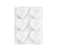 Springwillfly Heart Shaped Chocolate Molds Made From Food Safe PP Material For Crafting Desserts Ice Cubes And Gelatin Treats