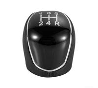 Springwillfly Manual Transmission Gear Knob Leather Anti-Slip 5/6 Speed Replacement Shifter Compatible For Ford For Mondeo Black(5-speed Black)