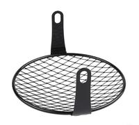 Springwillfly Metal Mesh Headlight Grill Cover For 7 Inch Motorcycle Headlamp, Square/Rhombus Style Protector With 180mm Mount Bolt Distance(Rhombus)