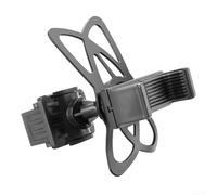 Springwillfly Mobile Phone Mount Bracket with Silicone Strap for Motorcycle Handlebar, Stability and Safe Riding (Black)