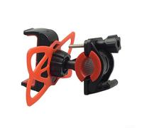 Springwillfly Mobile Phone Mount Bracket with Silicone Strap for Motorcycle Handlebar, Stability and Safe Riding (red)