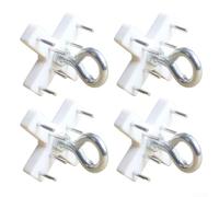 Springwillfly No Drill Metal Ceiling Hook Secure Attachment for Various Decorative Uses on Latex and Spray Coated Surfaces