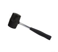 Springwillfly Non-Marring Rubber Mallet With Reinforced Steel Handle And Shock-Absorbing Grip For Tent Staking And Home Improvement Projects(300g)