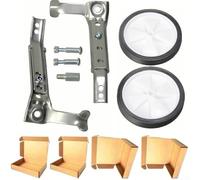 Springwillfly Non Slip Bicycle Training Wheels For 16 18 20 22 24 Inch Childrens Models To Aid In Safe And Stable Learning Process(silver)