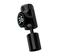 Springwillfly Real-Time Digital Temperature Faucet Adapter With Control And Rotation Function For 22mm Kitchen Faucet Threads(black)