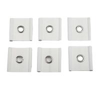 Springwillfly Reliable 6Pcs Outdoor RV Hooks Essential for Organizing Your Camping Equipment (White)