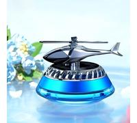 Springwillfly Rotating Solar Diffuser Air Purifier With Airplane Design For Cars And Desktops Provides Continuous Fragrance Using Sustainable Solar Panel Technology(Blue profound)