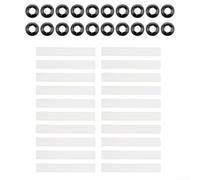 Springwillfly Simplified Installation 80mm Garage Door Hinge Roller Kit with Noise Reducing Features