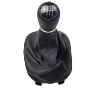 Springwillfly Sleek and Stylish Gear Shift Knob with Leather Boot Ideal Fitment for All Manual Transmission Vehicles of The Same Type (6 Speed Black line)