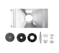 Springwillfly Sleek Router Table Insert Plate Built to Accommodate Multiple Trimming Machines Dual Scale Design Improves Measurement Accuracy Effortlessly (Black)