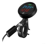 Springwillfly Solar Powered TPMS Tire Pressure Monitor With LCD Display For Motorcycles And Electric Vehicles, Includes Tire Pressure Alarm And Charging Protection