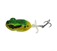Springwillfly Spinnerbait Lure With Frog Tractor Style Body And Transparent Rotating Blade For Effective Bass Pike And Snakehead Fishing Applications(B)