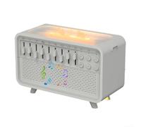 Springwillfly White Noise Diffuser and Humidifier with Integrated Night Light for Relaxing Sleep