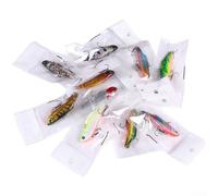 SpringwillflyHard Fishing Lure 7CM 18g With Realistic Swimming Pattern And Underwater Sound Emission For Better Bites(10-color Bagged Set)
