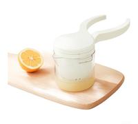 SpringwillflySpiral Press Manual Juicer For Citrus Fruits With Smooth Juice Flow Spout And Detachable Parts For Easy Cleaning Made Of ABS/PC For Safe Kitchen Use(White)