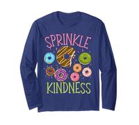 Sprinkle Kindness Funny Donut for Women Boys Girls Doughnut Long Sleeve T-Shirt