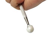 Sprinkle Pen, Pearl Grabber, Sugar Bead Pick-up Tool, Dragee Holder with 4-Prong, Edible Candy Catcher with 4 Claw for Cake, Cupcake, Ice Cream Baking Decoration (Long)