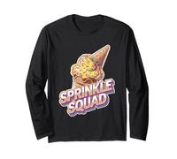 Sprinkle Squad Colorful Donut Letters Long Sleeve T-Shirt