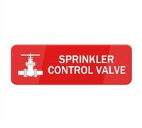 Sprinkler Control Valve Sign,Metal Tin Sign Safety Informative Sign With Symbols Great For Home Office Business 4×16 Inch