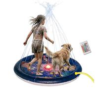 Sprinkler for Children, Splash Mat for Swimming Pool Space Theme, Outdoor Water Play Sprinklers | for Children from 3 Years Forward Beach, Park, Pool, Patio, Garden and Outdoor