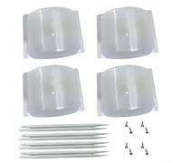 Sprinkler Guards, 4 Pcs Sprinkler Head Protector for Irrigation on Lawns, Controls Water Flow Direction, Reduces Overspray Waste, Shields Vehicles from for SPLASH Damage in Garden Yard(Transparent)