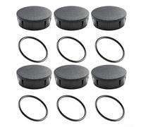 Sprinkler Head Covers for 1800 1800XC Series, Leak-Proof Plastic with Rubber O-Ring, Black Replacement Parts for Garden Irrigation System(Pack of 6)