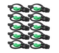 Sprinkler Head Replacement, Rain Shape Sprinkler Nozzle Male 10Pcs with Plastic Sprinkler Head for Many Places