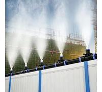 Sprinkler Irrigation Kits Construction Site Fence Sprinkler System, Mist Spray Nozzles Tee Irrigation Parts, Cooling Installation for Air Conditioner Outdoor Units/Factory Roofs