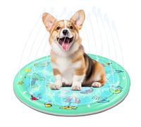 Sprinkler Pad for Dogs,Pet Non-Slip Water Fountain Mat | Non-Slip Toddler Dogs Cats Sprinkler Pad for Playground, Outdoors, Indoors, Gym