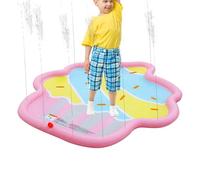 Sprinkler Pad for Kids | Dog Sprinkler Shallow Pool - Foldable Water Activity Outdoor Games for Backyard Garden Lawn Yard Camping Sites