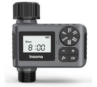 Sprinkler Timer, Outdoor Garden Hose Faucet Timers, Programmable Water Timer with Rain Delay/Manual/Automatic Irrigation System, Drip Irrigation and Lawn Watering System for Yard, Lawns, 1 Outlet
