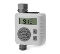 Sprinkler Timer, Zuomeng Water Timer for Garden Hose with Dual Power Design, Professional Anti-Leak Technology, Smart Irrigation with Rain Delay, Automatic/Manual Mode for Efficient Watering, Gray