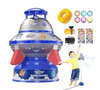 Sprinkler Toy,Kids Water Sprinkler - 360-degree Rotation Lighting Flying Saucer for Beach Trip RV Community Park Toddler School Playground Gardening