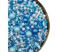 Sprinkles Blue Silver White120g/ 4.2oz, mix Cake sprinkles Jimmies Cupcake Manvscakes Traditional Christmas Metallic Confetti Thanksgiving Autumn Holiday