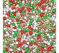 Sprinkles By Post. Christmas cupcake sprinkles pearl mix (50g). Metallic gold, red, white and green edible cake decorations for home baking. Traditional xmas themed party cookie toppers.