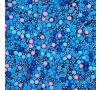 Sprinkles By Post. Mermaid cupcake sprinkles mix (50g). Blue, purple, indigo, pink and black edible Birthday cake decorations for home baking. Stitch themed kids party cookie toppers.
