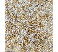 Sprinkles Edible Mix Sugar 120g/4.2oz Candy Baking Cake Decorations Cupcake Toppers Cookie Decorating Celebrations Edible Fancy Sprinkles Jimmies for Ice Cream, Donut,Chocolate (Gold silve white)