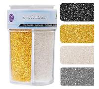 Sprinkles for Cake Decorating, 8Oz Edible Sanding Sugar Crystals, 4 Colors Sparkling Coarse Sugar for Ice Cream Cupcakes Brownie Cookie Baking Topping