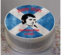 Sprinkles & Toppers Ltd Personalised Burns Night (BN02) 8" Edible Icing disc Cake Topper (Please Leave Personalisation Details as Gift Message)