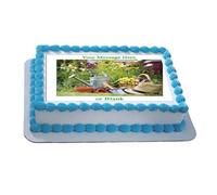 Sprinkles & Toppers Ltd Personalised Gardening Scene (B) A4 Edible Icing Cake Topper (Please Leave Personalisation as Gift Message)