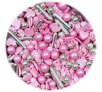 Sprinkles & Toppers Ltd Pink Champagne Sprinkles Mix Cupcake / Cake Decorations (100g)
