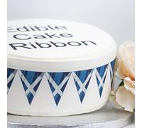 Sprinkles & Toppers Ltd Scotland Flag Bunting Edible Icing Cake Ribbon / Side Strips